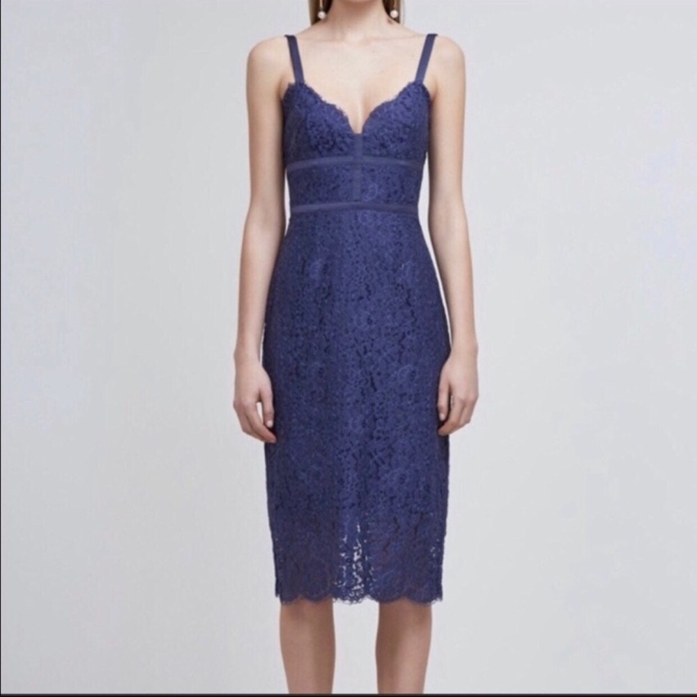 Keepsake The Label ‘Interlude’ Midi Dress Blue NWT